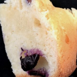 Blauwe bessen muffins