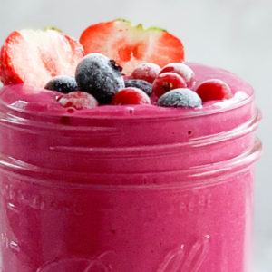 Red velvet cake smoothie