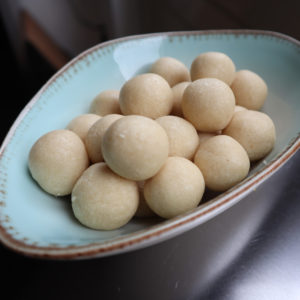 Suikervrije proteine marsepein balletjes