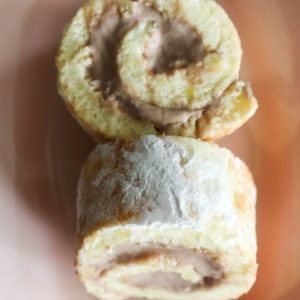 Cakeroll met eiwitrijke cacao vulling